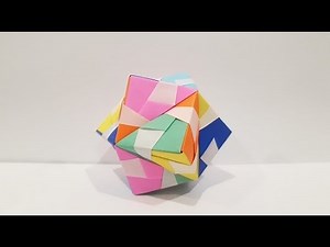 Origami Polyhedron Tutorial (How to fold)