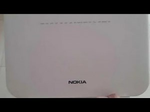 configuration du Router Nokia G-2425G-B fibre optique Maroc Télécom