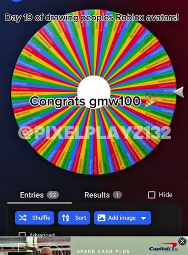 Day 19 of drawing peoples Roblox avatars!