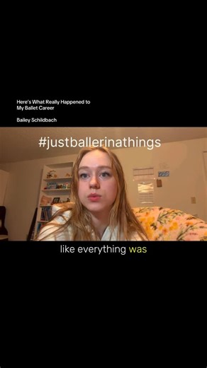 Bailey Schildbach on Instagram: "My story of ballet and chronic illness #ballet #ballerina #exballerina #dancer #youtuber #thoughts #motivation #discipline #mindset"
