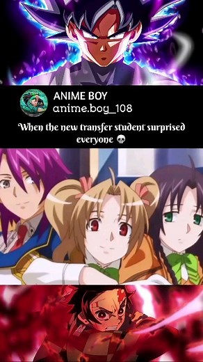 Anime Boy on Instagram: "When the new transfer student surprised everyone 💀"
