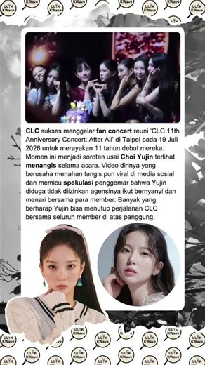 Choi Yujin Menangis! Momen Reuni #CLC Malah Picu Spekulasi Penggemar #choiyujin #kep1er