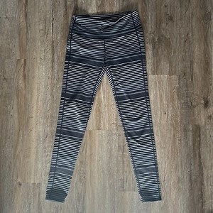 ATHLETA STRIPE HIGH RISE LEGGINGS