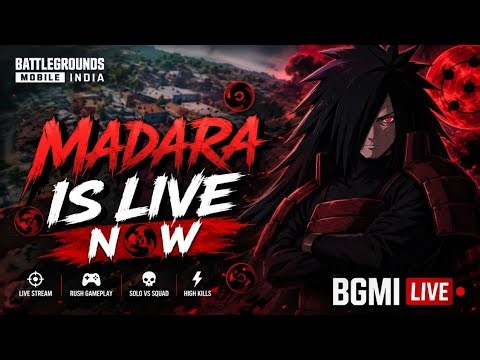 BGMI LIVE 🔴 Madara Rage Mode 😈 | Squad vs Squad Gameplay | Shadow Madara YT | Hindi Live