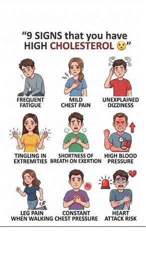 9 Warning Signs of High Cholesterol You Shouldn't Ignore!