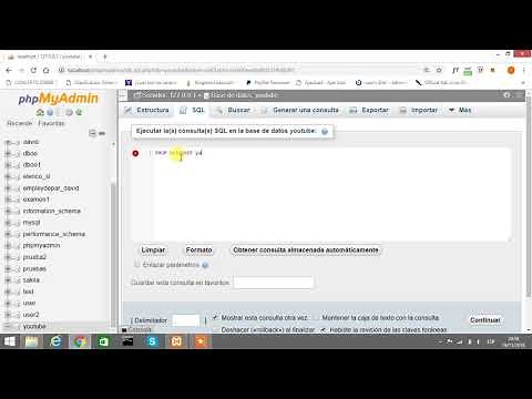 Como BORRAR una BASE DE DATOS (2019) MySQL _ XAMPP / Eliminar Base de Datos