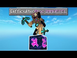 Survivre sur un Bloc IMMORTEL dans Minecraft.. (wtf ??)