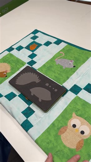 Take an up close look at the GO! Woodland Friends Throw Quilt by Brianna Roberts of Sew Cute And Quirky to see how she made all of these woodland friends for this adorable throw 🦔🐭 Learn more about the GO! Hedgehog Die: https://buff.ly/BUSrBYG | AccuQuilt