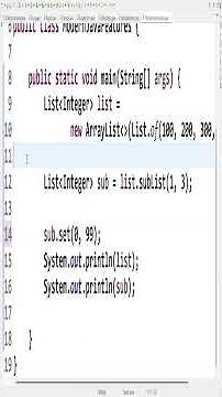 subList() Trap — #javacollections #javafullstack #java