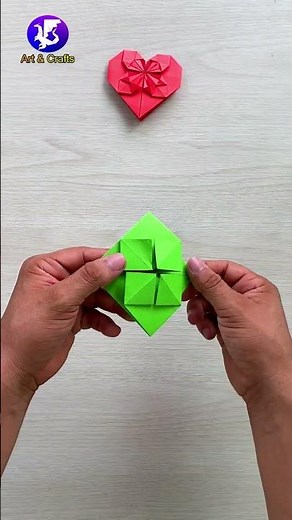 Origami Corazon de papel San Valentin Facil de Hacer