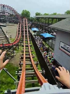 Wicked Cyclone at Six Flags New England POV | recorded with Ray Ban Meta‪@officialsixflagsnewengland‬