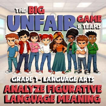 Analyze Figurative Language Meaning BIG UNFAIR GAME - No Prep Grade 7 ELA Review
