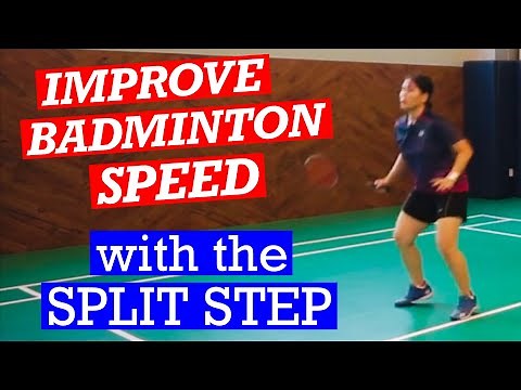 INCREASE BADMINTON SPEED with the SPLIT STEP- Learn this technique to speed up your game #badminton