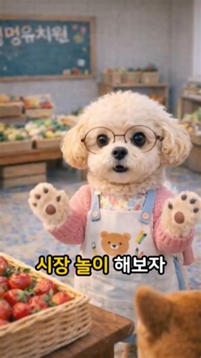 멍멍유치원 시장놀이 시간