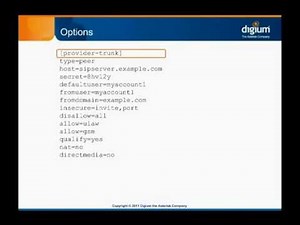 SIP - SIP Trunk Configuration