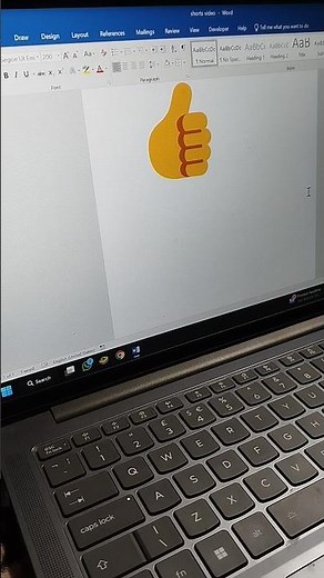 MS Word Like 👍 Shortcut | Type Thumbs Up Symbol Easily #shorts #like