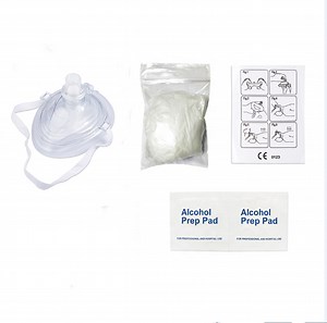 [Hot Item] Medical First Aid CPR Mask for Adult/Kids Pocket Resuscitator with One-Way Valve — Hard Case with Wrist Strap, Gloves, Wipes and Keychain CPR Face Mask
