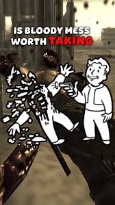 Is Bloody Mess worth the chaos? 💥 A 5% damage boost & explosive enemies sound fun, but watch out—mangled heads & age restrictions might ruin your day. Is the thrill worth the risk? 🤔 #FalloutNewVegas #nv #fallout #shorts #ytshorts | ReapeeRon