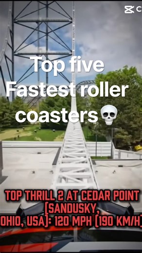 Top five fastest roller coasters #rollercoaster