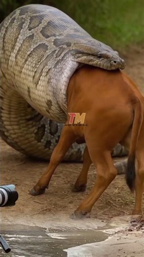 "Massive Python Swallows a Cow in Shocking Encounter"