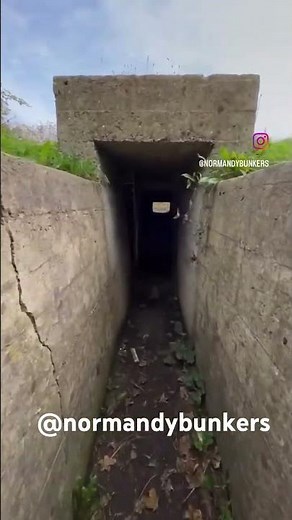 Walkthrough WW2 German trench and machine gun bunker at Fecamp, Normandy #dday80 #history #normandy