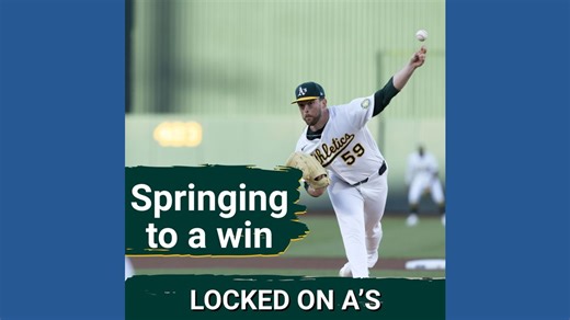 Springing to a Win: Springs and pitching staff continue to carry A's