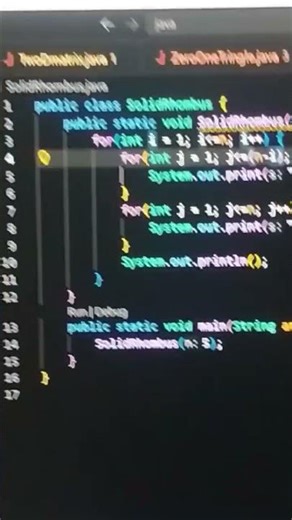 Solid Rhombus pattern ka sabse easy code 💻😱