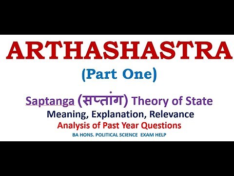 ARTHASHASTRA : Saptanga (सप्तांग) Theory of State- meaning, explanation, relevance