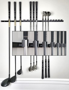 JINTECH3D - Golf Club Wall Rack. Golf Club Wall Display. Golf Club Holder. 36" Aluminum Track With 16 Holder Set [ US Free Shipping ] - Etsy