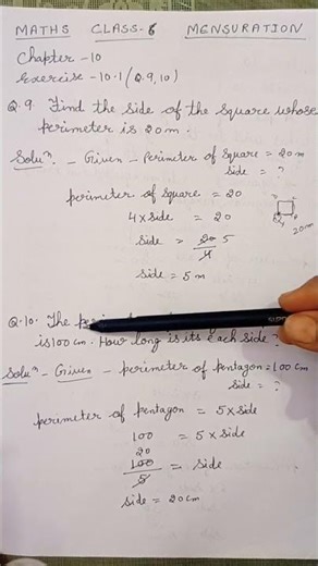 Fastest Method 💥 | Class 6 Maths Exercise 10.1 Q. 9 & 10 Explained | Sanskar Math Magic #shorts