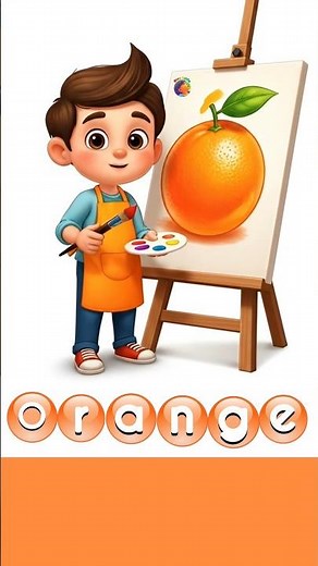 spell O-R-A-N-G-E #spelling #learning #kidslearning