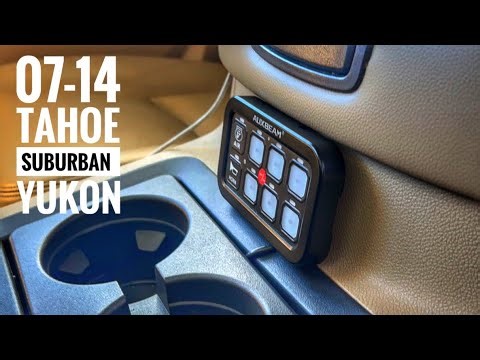 AuxBeam RGB Switch Panel install 07-14 Tahoe/Suburban or Yukon