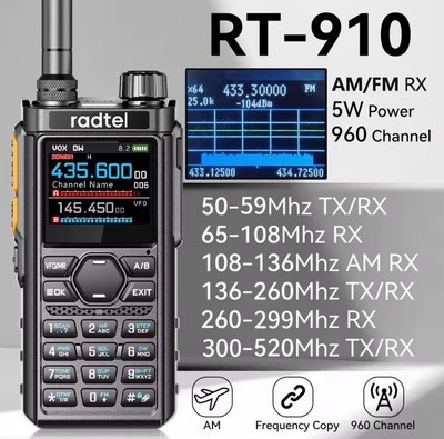Radtel Rt-910b AllReady Programmed With AirBand/Military/Marine/Pmr New Boxed   | eBay UK
