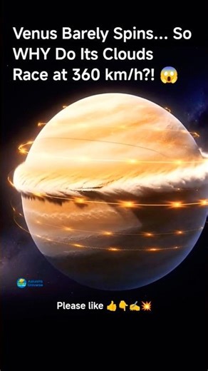 Venus Barely Spins… So WHY Do Its Clouds Race at 360 km/h?! 😱