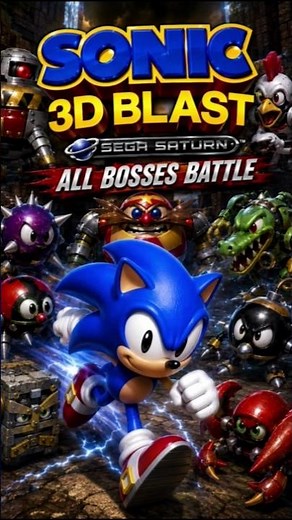 Sonic 3D Blast - Sonic All Boss Battle (1996) [Sega Saturn] [Index 023]