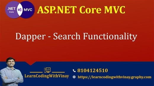 ASP.NET Core MVC Employee Search with Dapper and Stored Procedures | Vinay Patel posted on the topic | LinkedIn