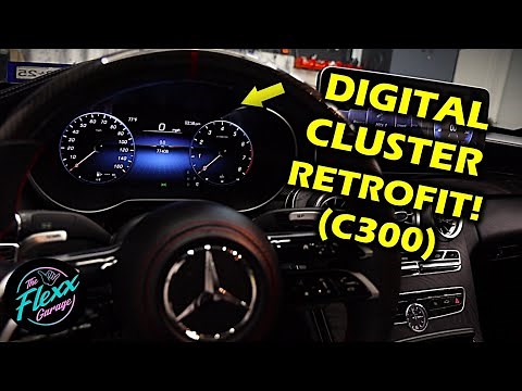 PART 1: Install an “Digital” Style Gauge Cluster (Mercedes C-Class W205)