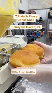 15K views · 1.5K reactions | Choose from delicious sweet and savory treats at Plain ‘N Fancy Donut Shop in Schuylkill Haven! The popular shop whips up specialty donuts and pretzel items that include breakfast sandwiches on pretzel bread, breakfast pizzas on pretzel crust, pretzel bites and more.  #DiscoverNEPA | DiscoverNEPA | Facebook