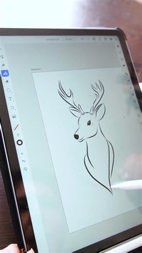 Drawing on a tablet in Adobe Illustrator #art #drawing #paint #procreate #tablet #apple #digitalart