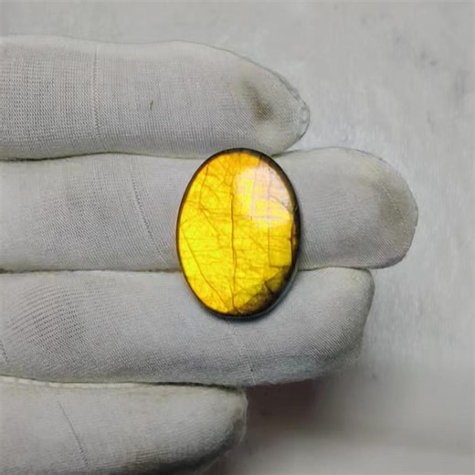 Natural Labradorite Oval, Yellow & Orange Fire Spectrolite, Loose Stone for Crafting - Etsy