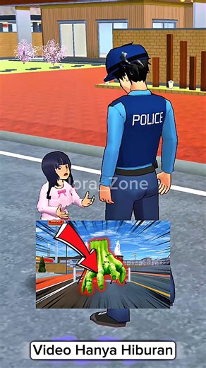 Mio Zombie Bhoot Monster Lie Police | Sakura School Simulator Ding Dong #shorts #viral