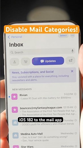 Disable Mail Categories in iOS 18.2 👎