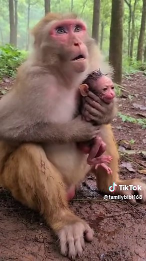 우와! 다친 원숭이가 아파서 우는 장면