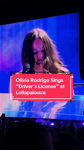 Olivia Rodrigo Sings “Driver’s License” at Lollapalooza