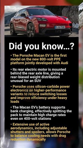 Porsche Macan EV – deep technical insights into Porsche’s electric SUV