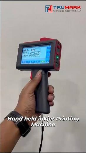 Handheld Inkjet Printing Machine | Portable Date, Batch, QR & Barcode Printer