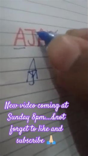 Ajay Name Logo👌🏻👌🏻🙏🏻✨⚡⚡ #viral #logo #drawing #art #calligraphy #name #logodesign