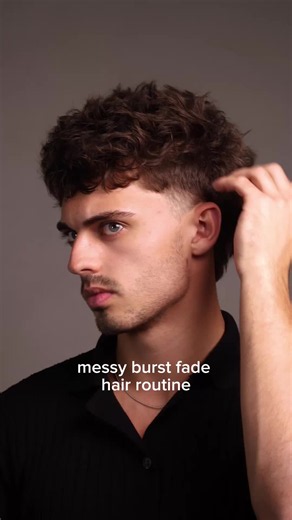 Easy Messy Fringe Burst Fade Hair Routine