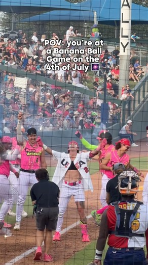 POV: you’re at a Banana Ball Game on the 4th of July 🎆 #bananaball #texastailgaters #partyanimals
