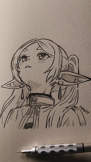 19K views · 9.8K reactions | How to draw "Frieren Looking Up" #tutorial #howtodraw #frieren #anime #drawing #art #sketch #reels #fyp #draw #animeart #animedrawing #foryoupageシ #fblifestyle #facebookreels | Dulfo-ART Style | Facebook